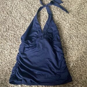 Athleta Blue Serendipity Halter Tankini Top